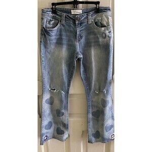 Maurices Morgan New-Boot Womens Size 11/12 Short Mid Rise Denim Blue Jeans 90s